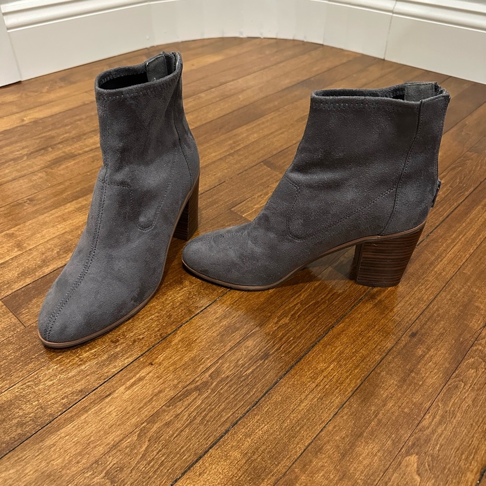 Gray Ankle Booties